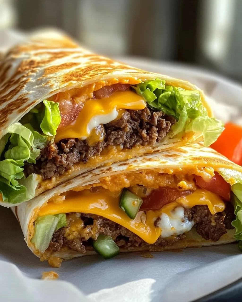 Air Fryer Cheeseburger Wraps: Schnelles Abendessen Rezept!