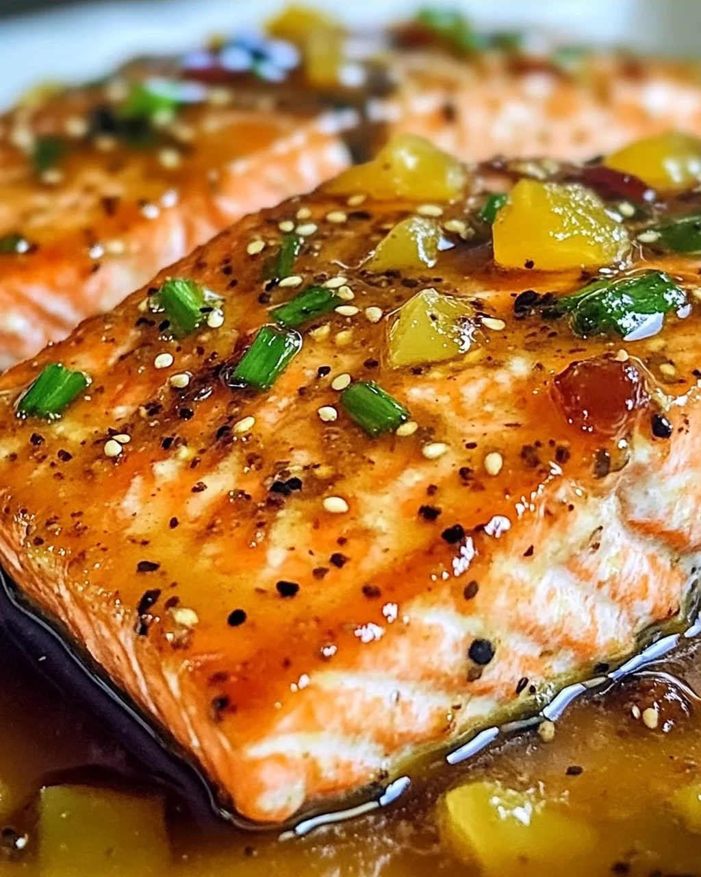 Aprikosen-Dijon-Glasierte Lachs für schnelle Abende
