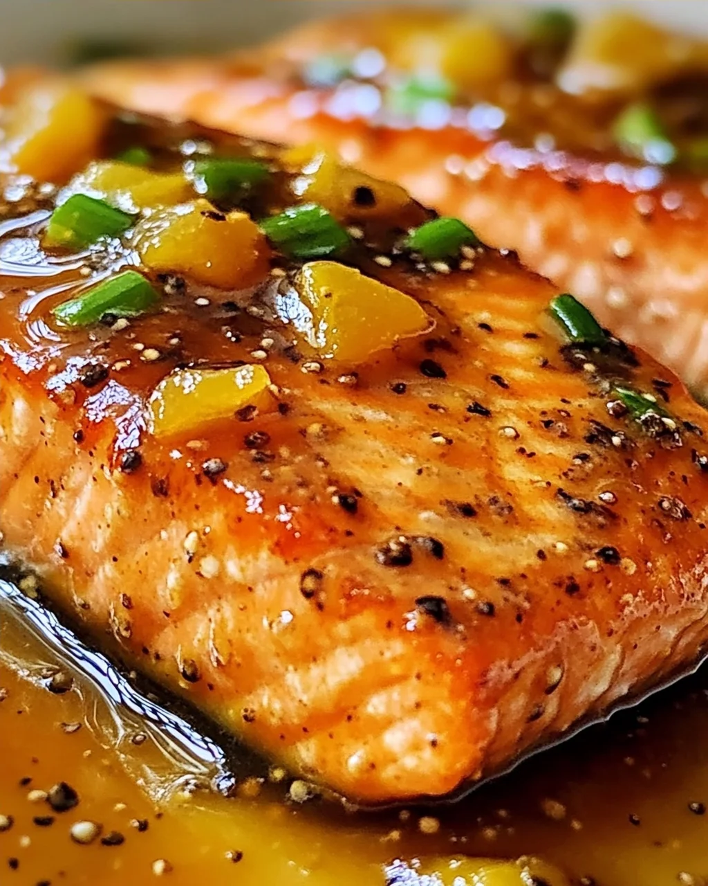 Aprikosen-Dijon-Glasierte Lachs für schnelle Abende