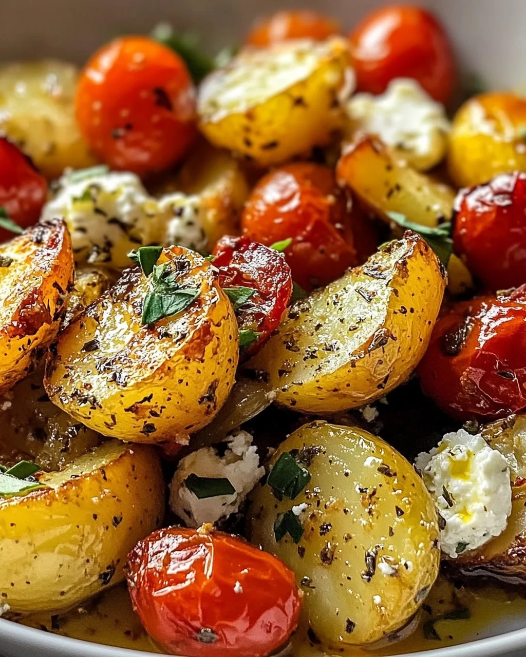 Baked Feta Kartoffeln: Gesundes und einfaches Ofengericht