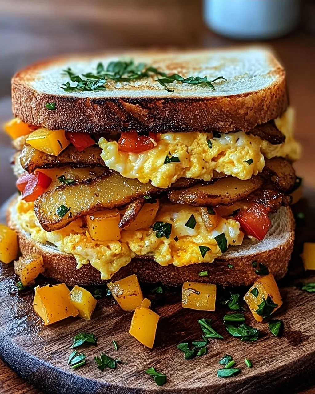 Bauernfrühstücks-Sandwich