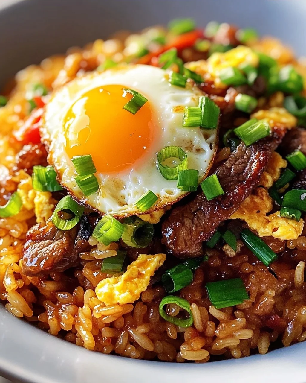 Bestes Teriyaki Fried Rice Rezept mit Ei & Frühlingszwiebeln