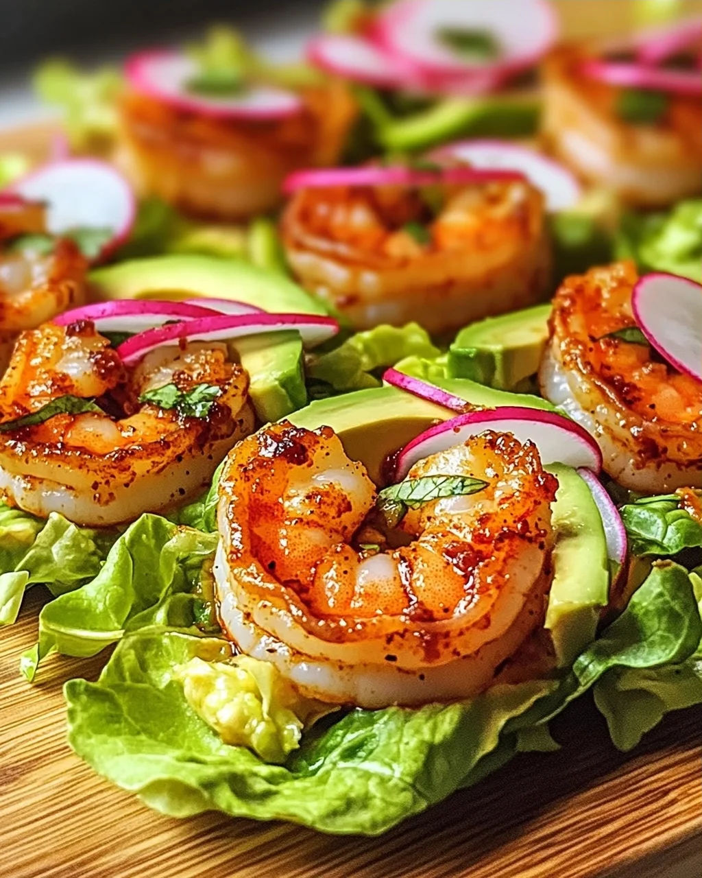 Blechpfanne Chili-Limonen Garnelen für Wraps