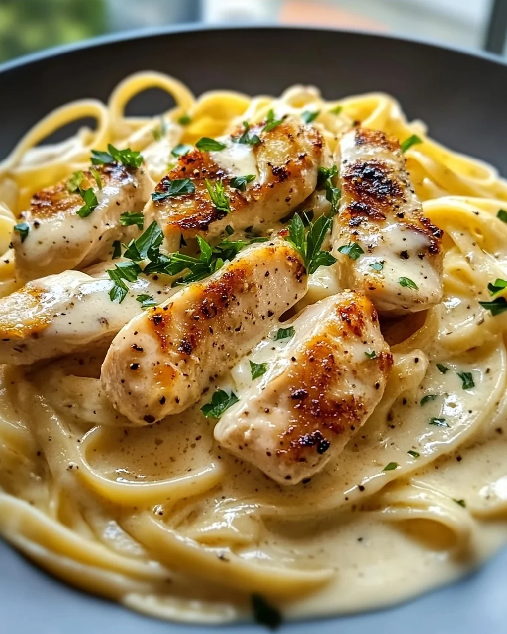 Cremige Hähnchen Alfredo Nudeln – Ultimatives Rezept!