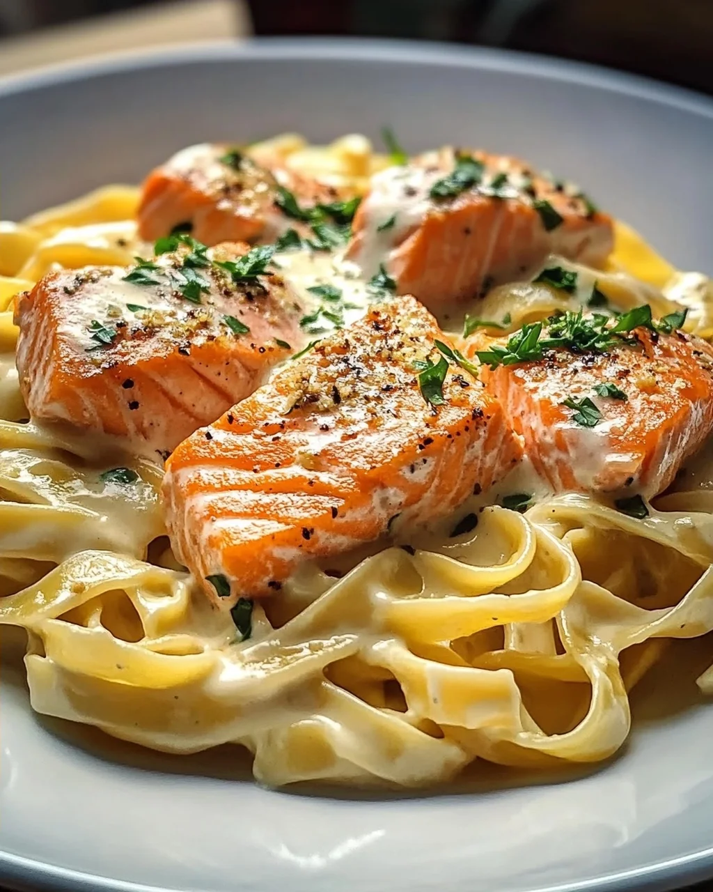 Cremige Lachs Pasta – Schnell & Lecker Abendessen!