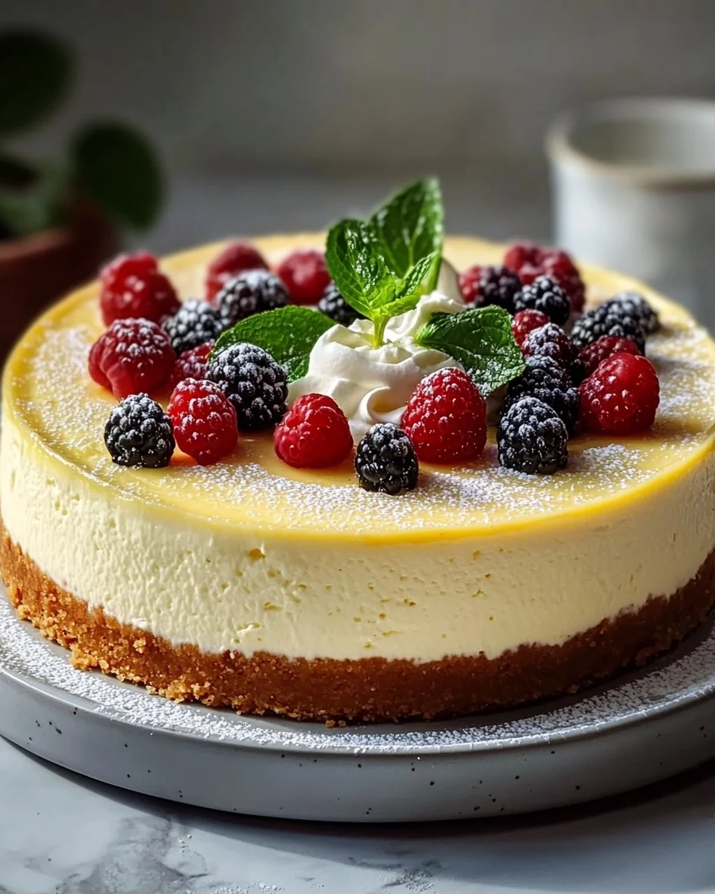 Cremiger Quark-Vanille Cheesecake
