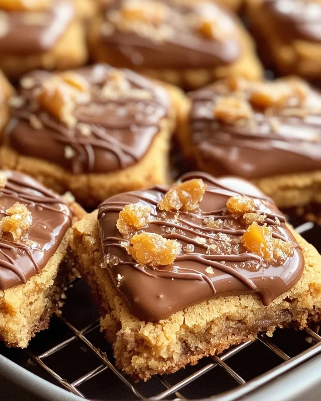 Dekadente Chewy Twix Cookies mit Karamell und Schokoladenguss