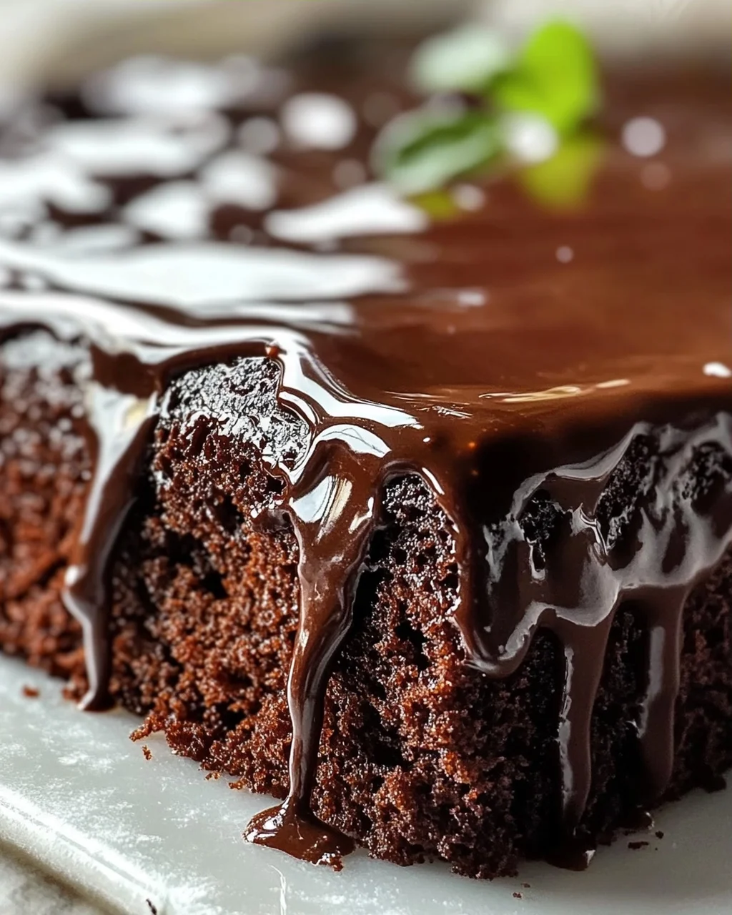 Einfacher Schoko Blechkuchen mit Glasur – Schnell und Lecker!