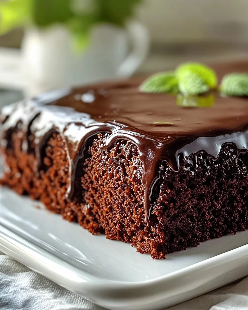 Einfacher Schoko Blechkuchen mit Glasur – Schnell und Lecker!