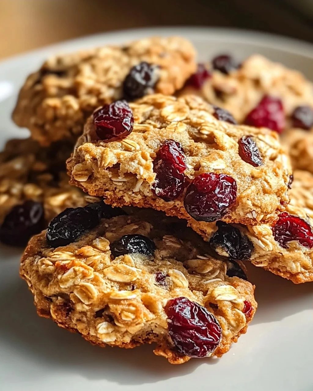Energie Cookies mit Quark, Hafer und Trockenfrüchten
