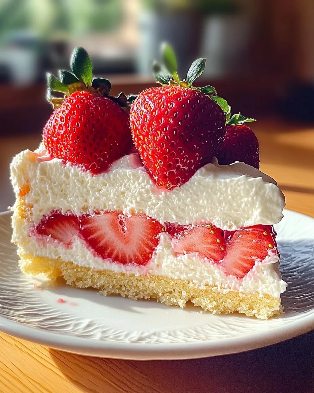 Erdbeerkuchen mit Schmand-Vanillecreme