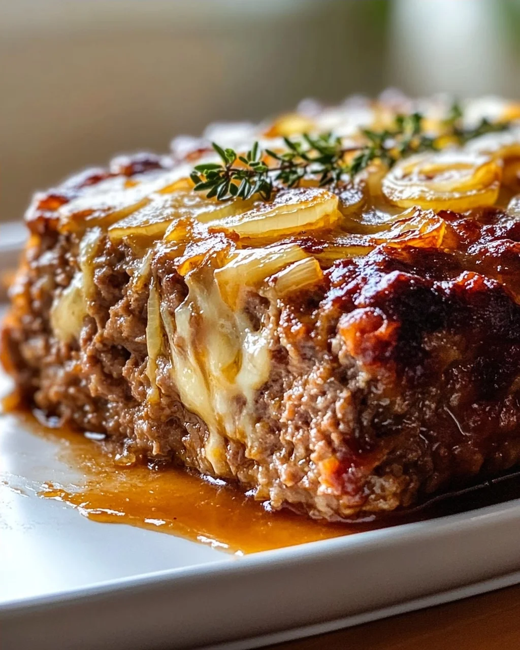 Französischer Zwiebel Hackbraten: So lecker, einfach & genial!