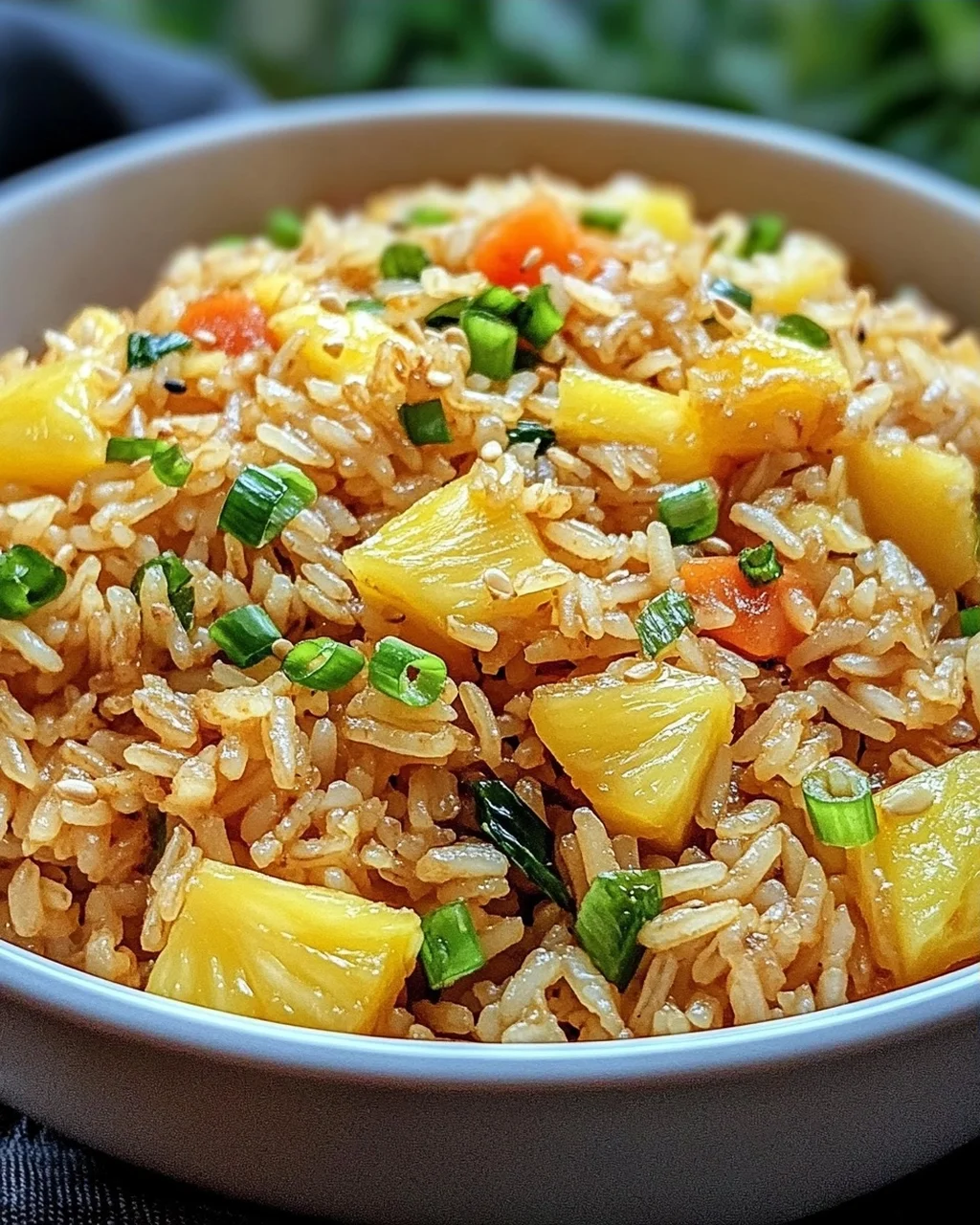 Gebratener Reis mit Ananas