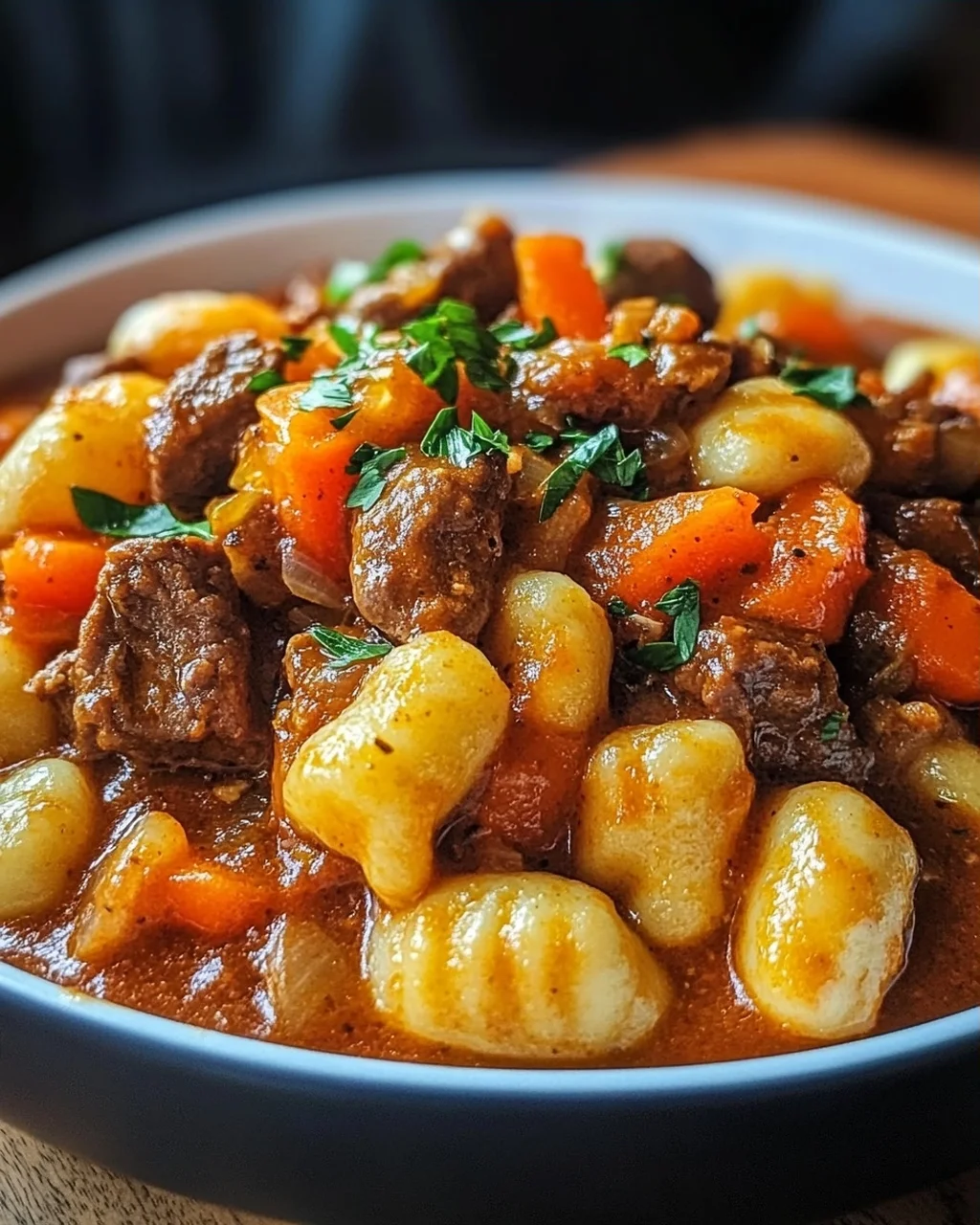 Gnocchi-Gulasch
