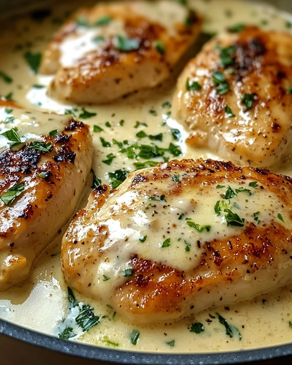 Hähnchen in Frischkäsesauce
