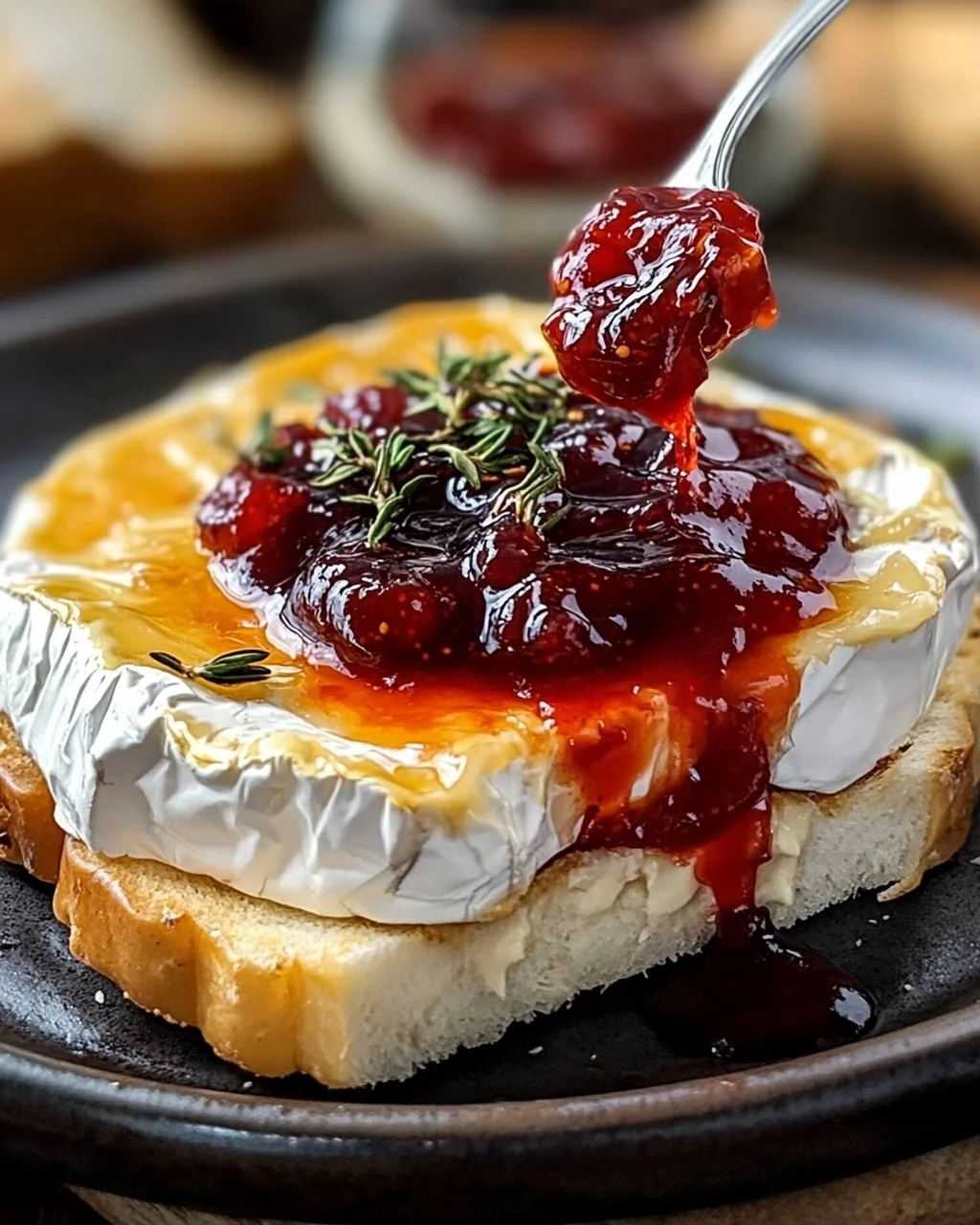 Halloween Bloody Baked Brie
