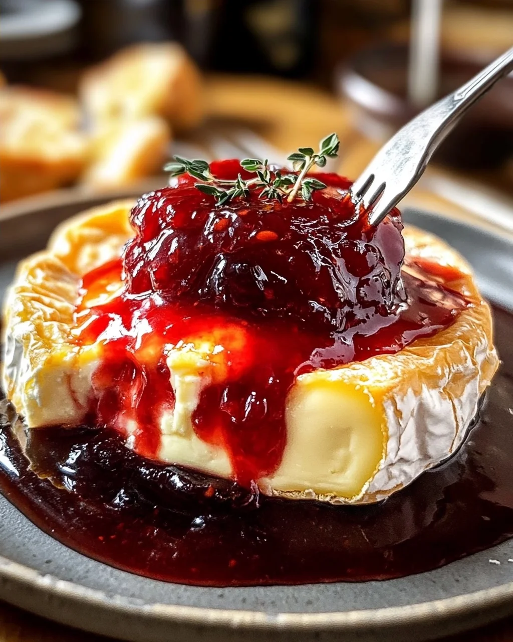 Halloween Bloody Baked Brie