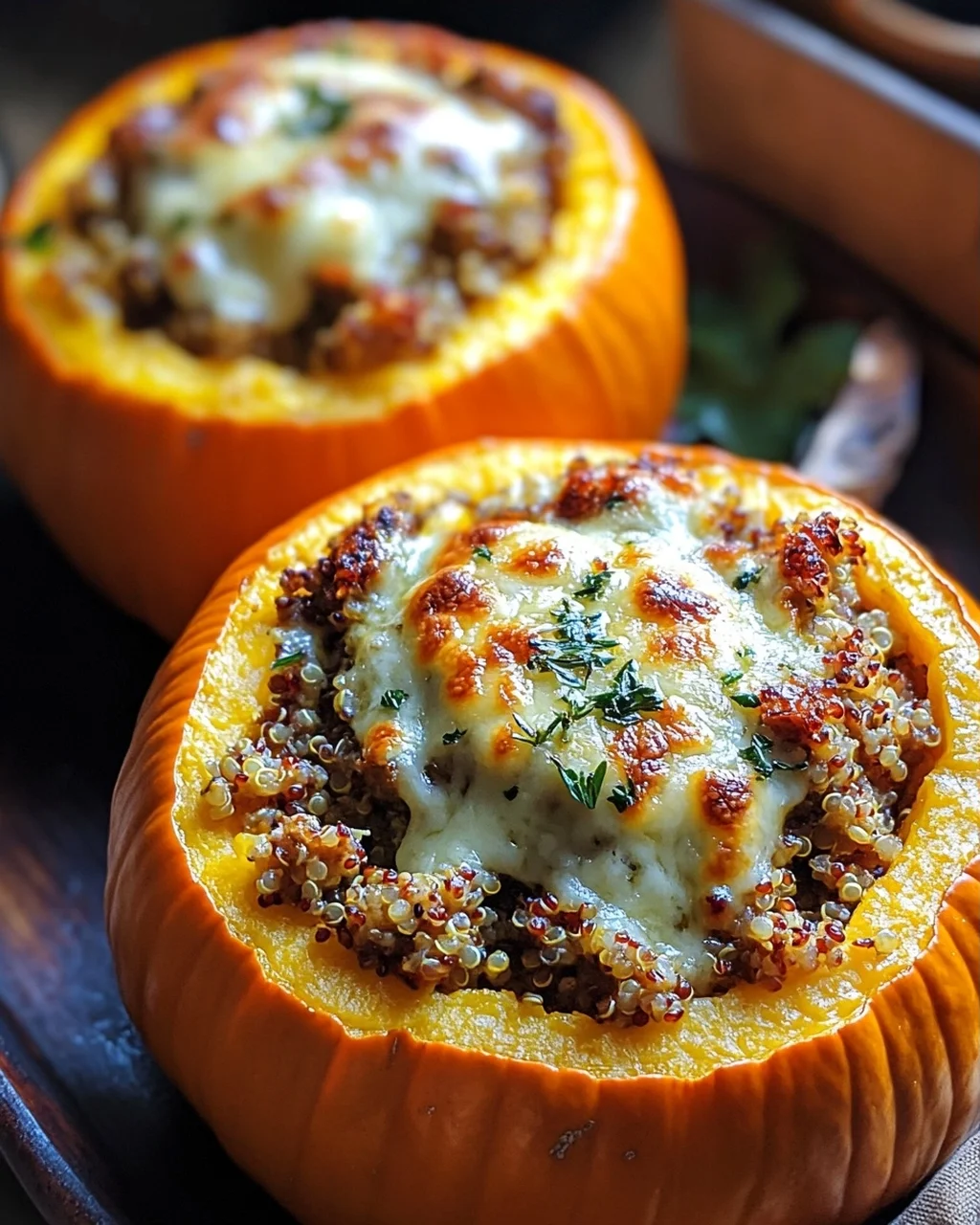Herzhafter gefüllter Kürbis: Gemütliches Herbst-Rezept genießen