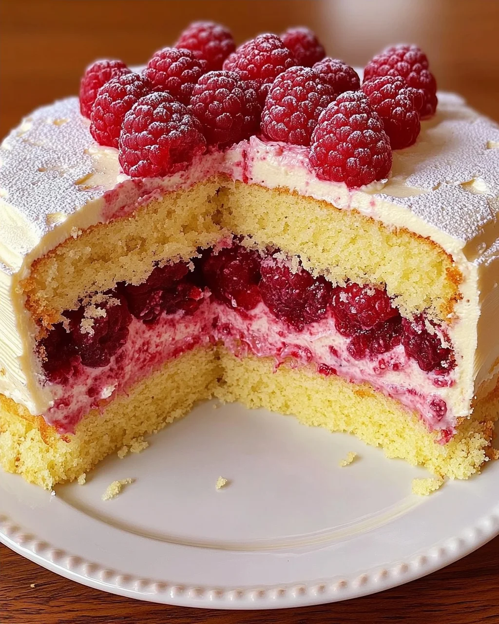 Himbeertorte mit Paradiescreme