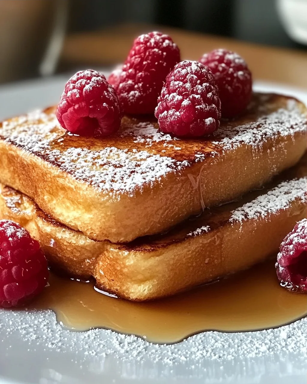 Honig französischer Toast für ein süßes Frühstück