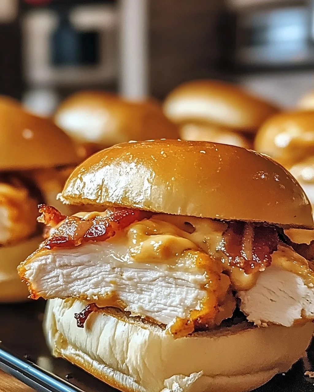 Hühnchen Speck Ranch Brötchen ganz einfach selber machen
