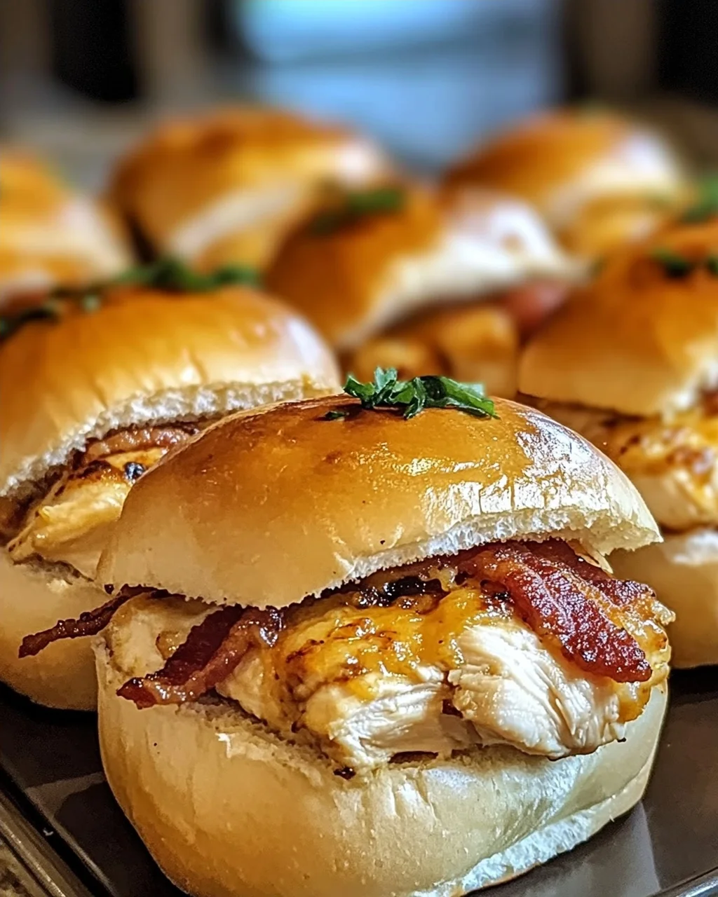 Hühnchen Speck Ranch Brötchen ganz einfach selber machen
