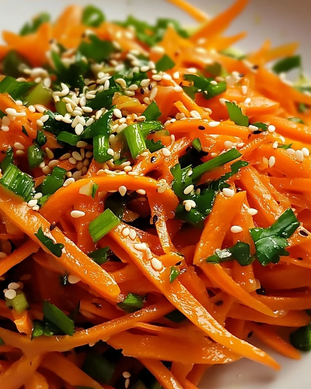 Karottensalat mit Ingwer-Sesam-Dressing – Gesund & Lecker!