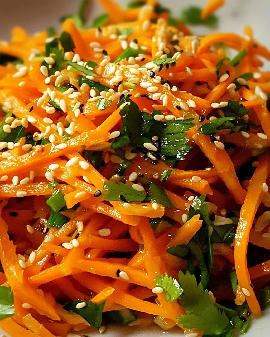 Karottensalat mit Ingwer-Sesam-Dressing – Gesund & Lecker!