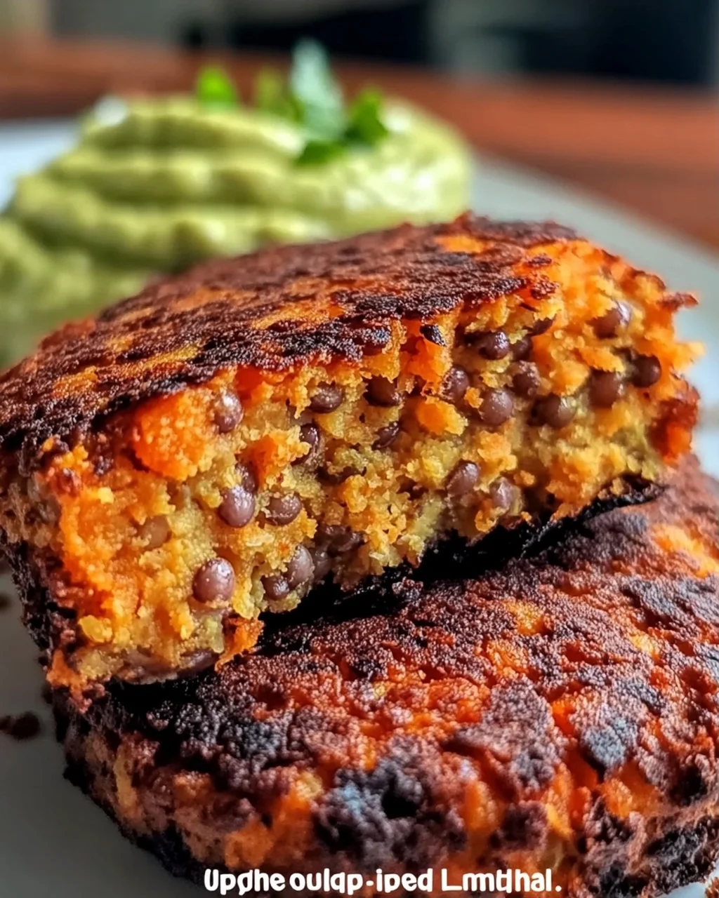 Knusprige Süßkartoffel- und rote Linsen-Patties