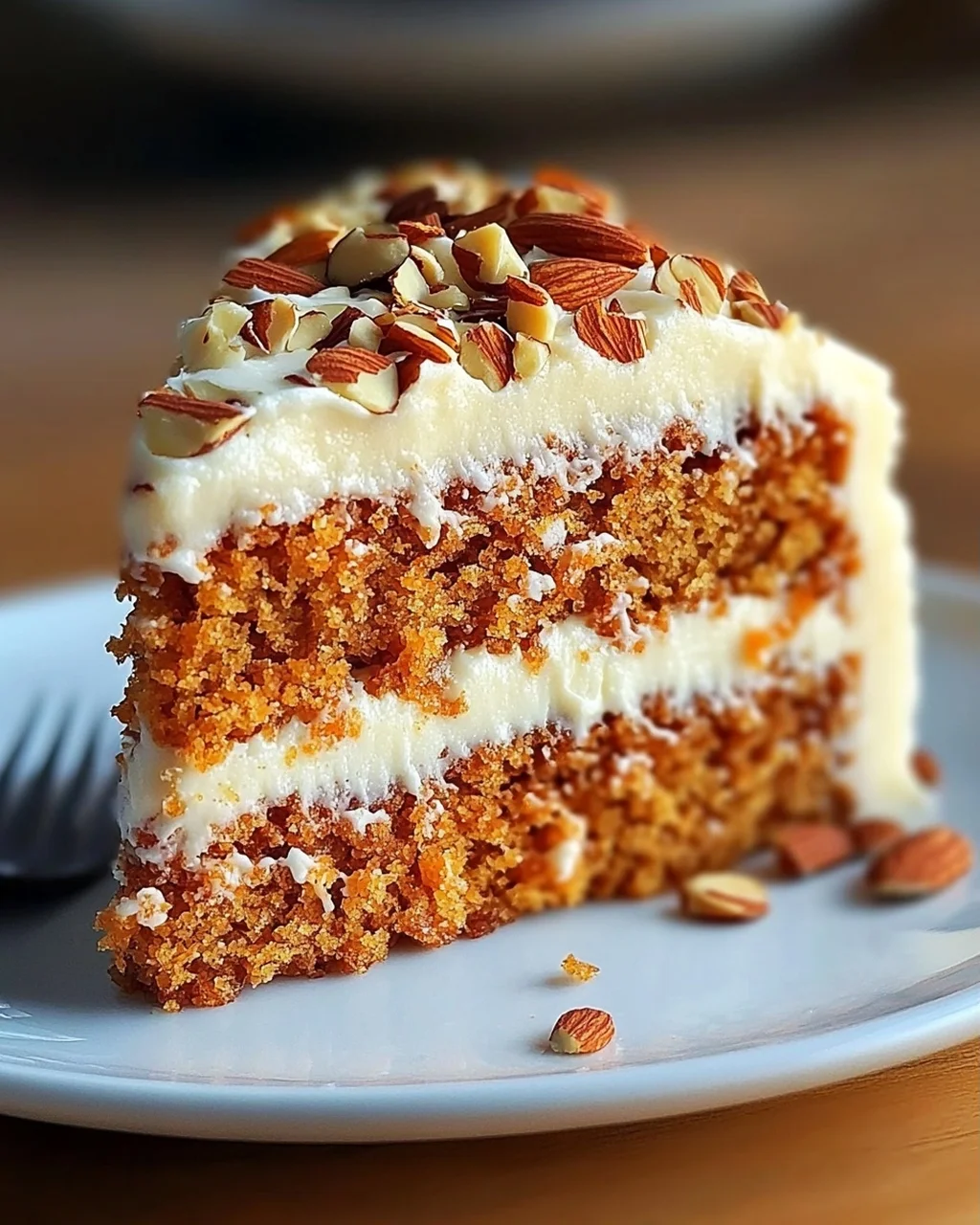 Moist Carrot Cake with Almonds