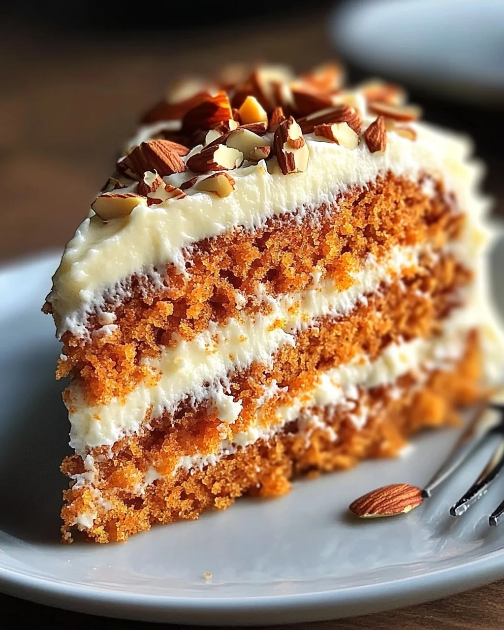 Moist Carrot Cake with Almonds