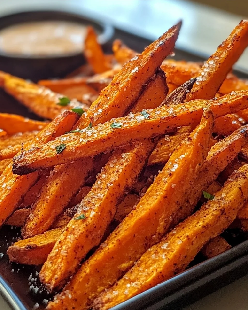 Ofen gebackene Süßkartoffel-Pommes: Knusprig & Gesund!