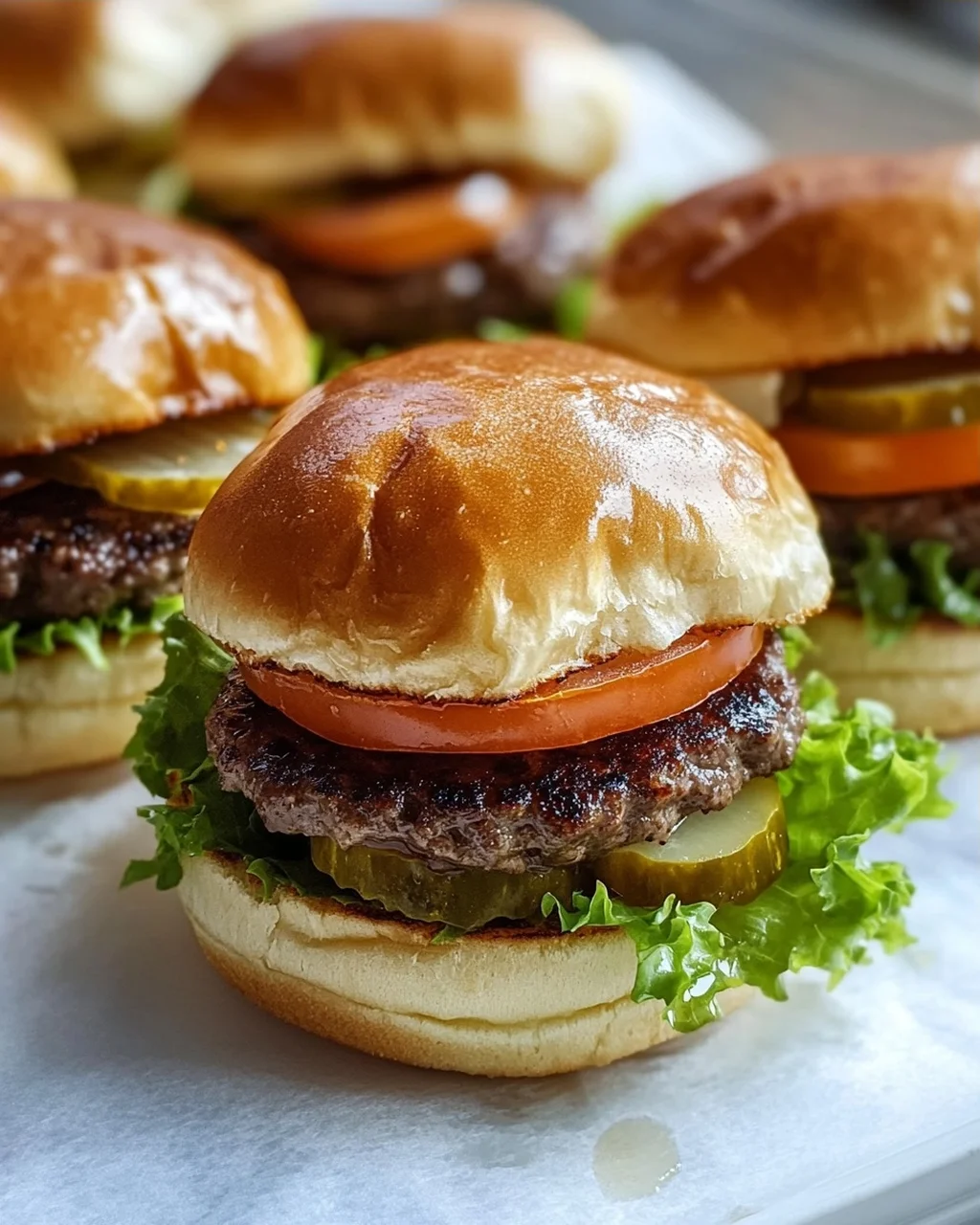 Party Ready Mini Oklahoma Onion Smashburgers für deine Feier!