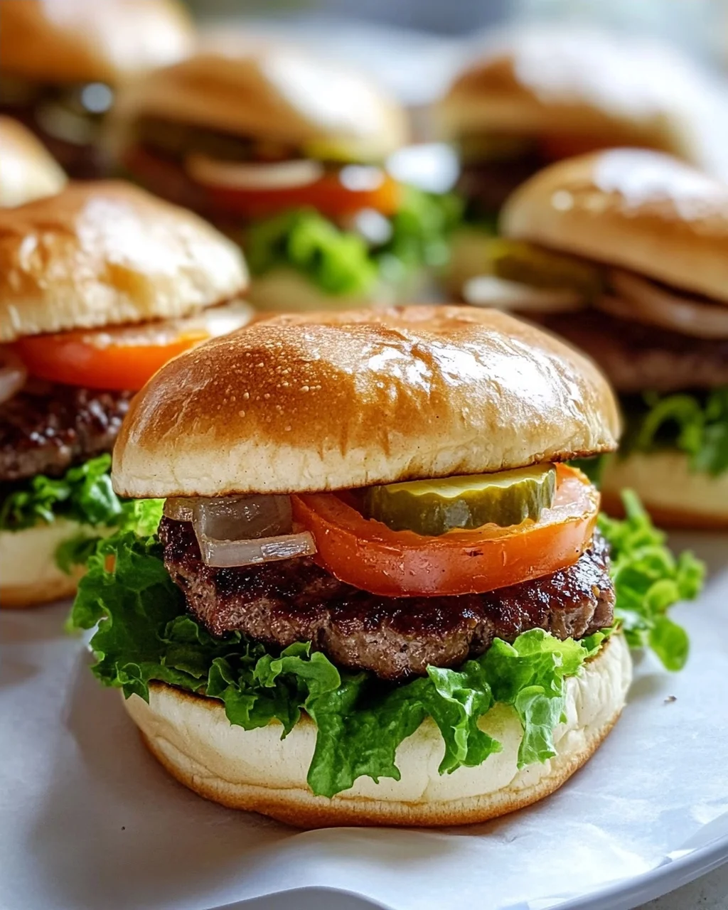 Party Ready Mini Oklahoma Onion Smashburgers für deine Feier!