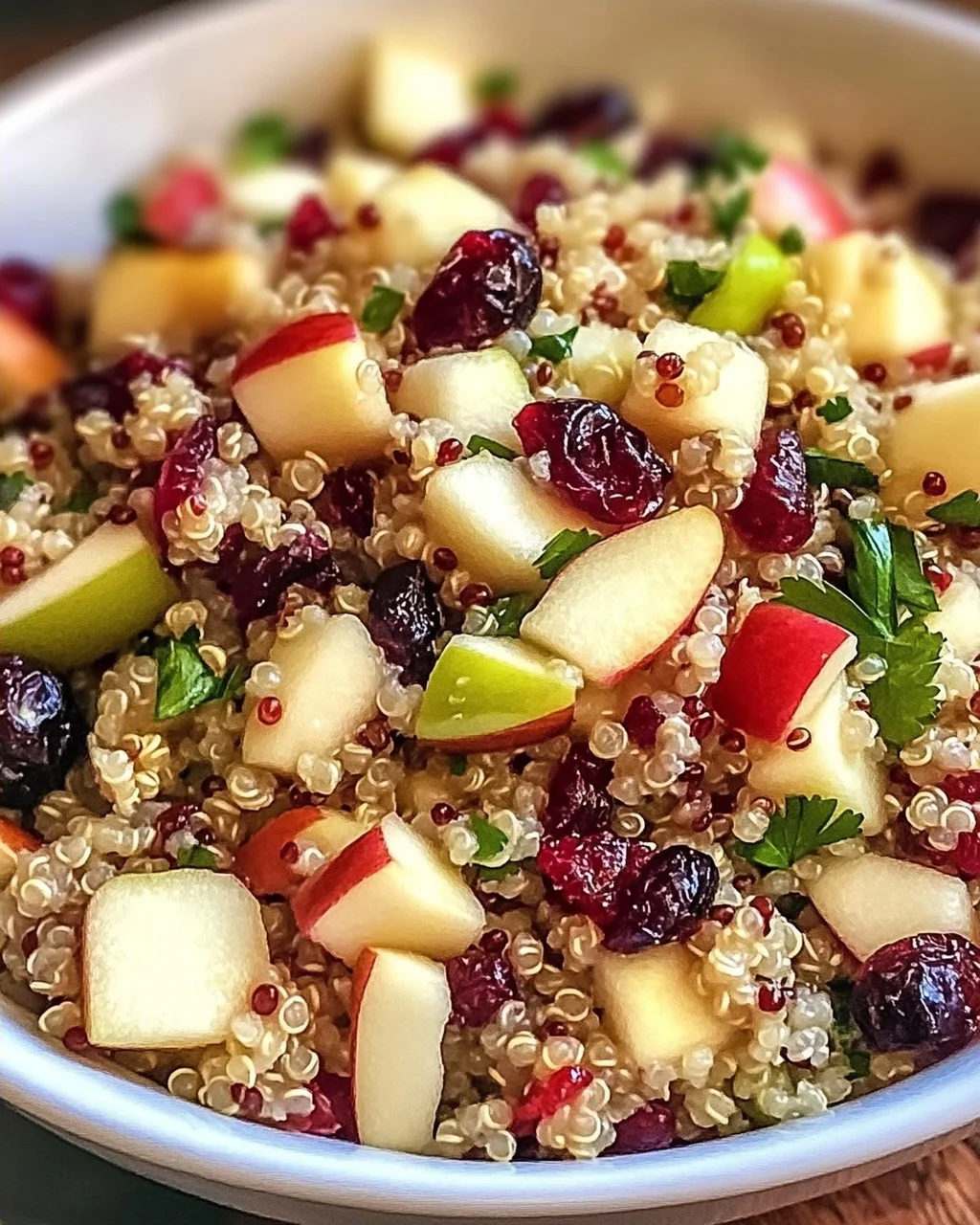 Quinoa Apfel Salat für frische Geschmacksexplosion