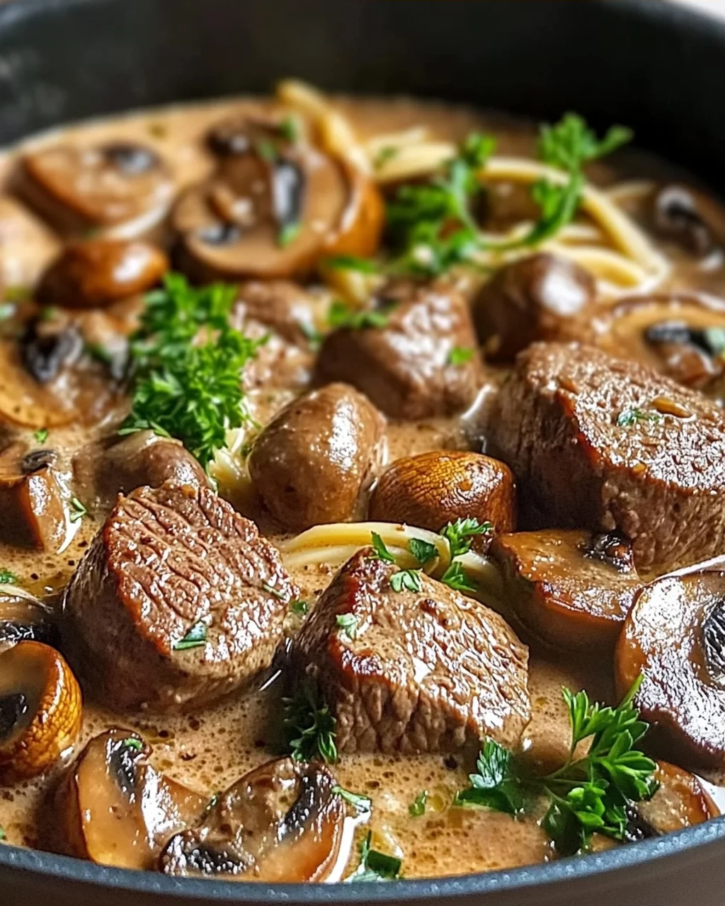 Rinderfilettopf mit Champignons