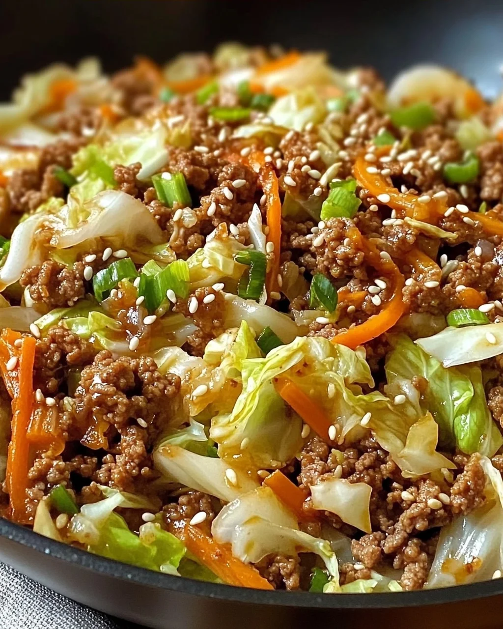 Rinderhackfleisch und Kohl Pfanne in 30 Minuten