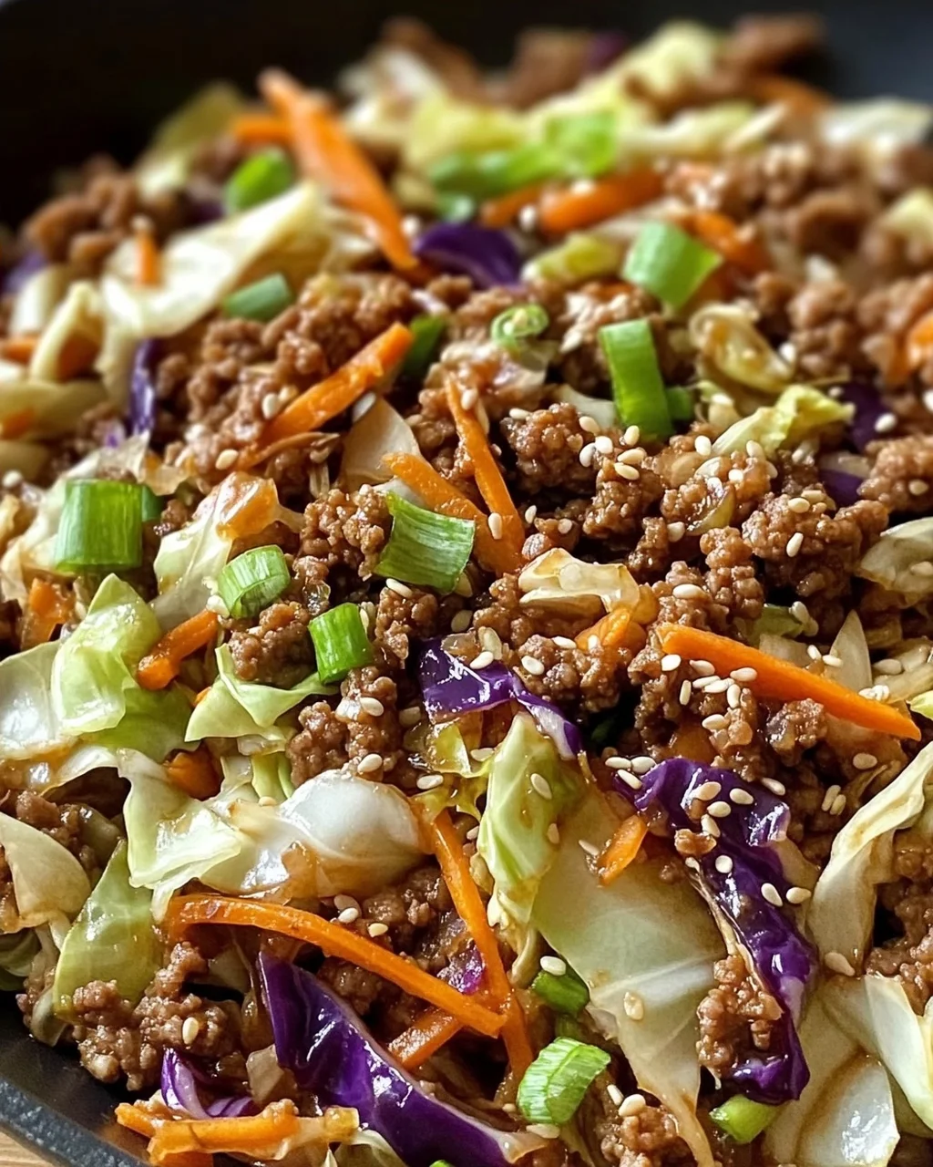 Rinderhackfleisch und Kohl Pfanne in 30 Minuten