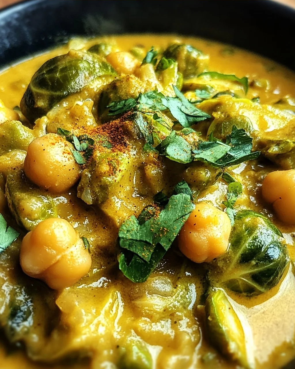 Rosenkohl-Curry mit Kichererbsen