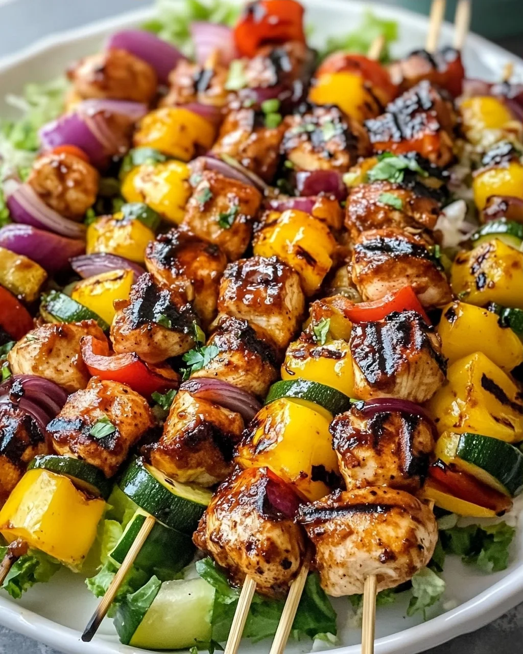 Saftiger BBQ Chicken Spießsalat – Dein neues Lieblingsrezept!