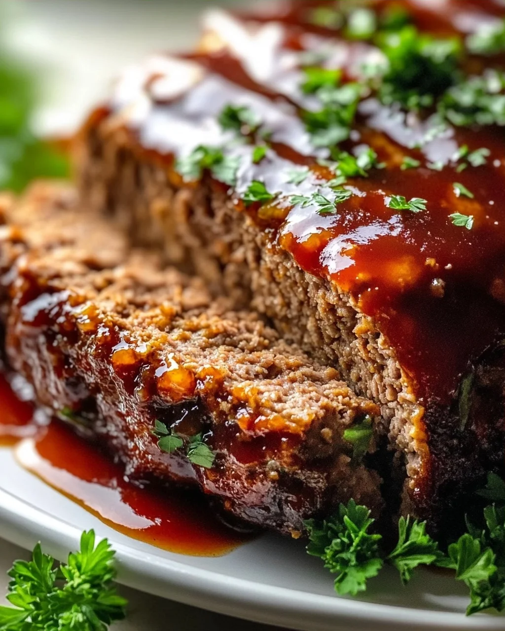 Saftiger Hackbraten mit Soße