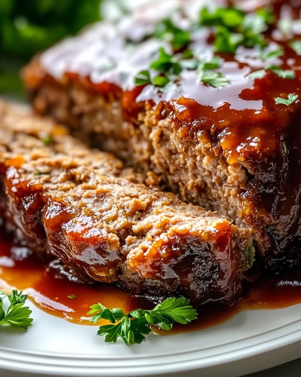 Saftiger Hackbraten mit Soße