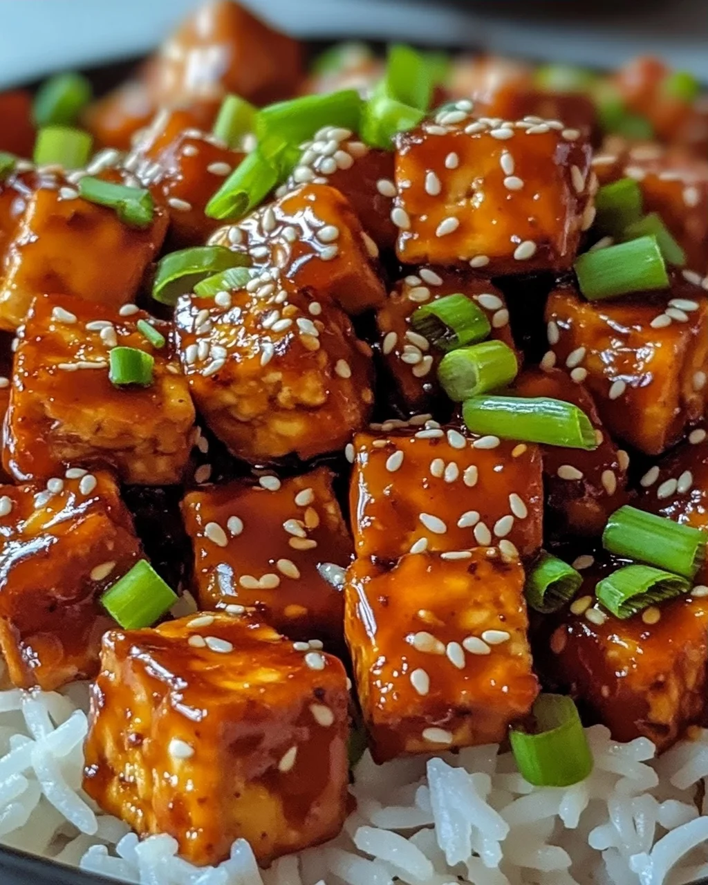 Süßes Chili-Tofu - Kross und voller Geschmack