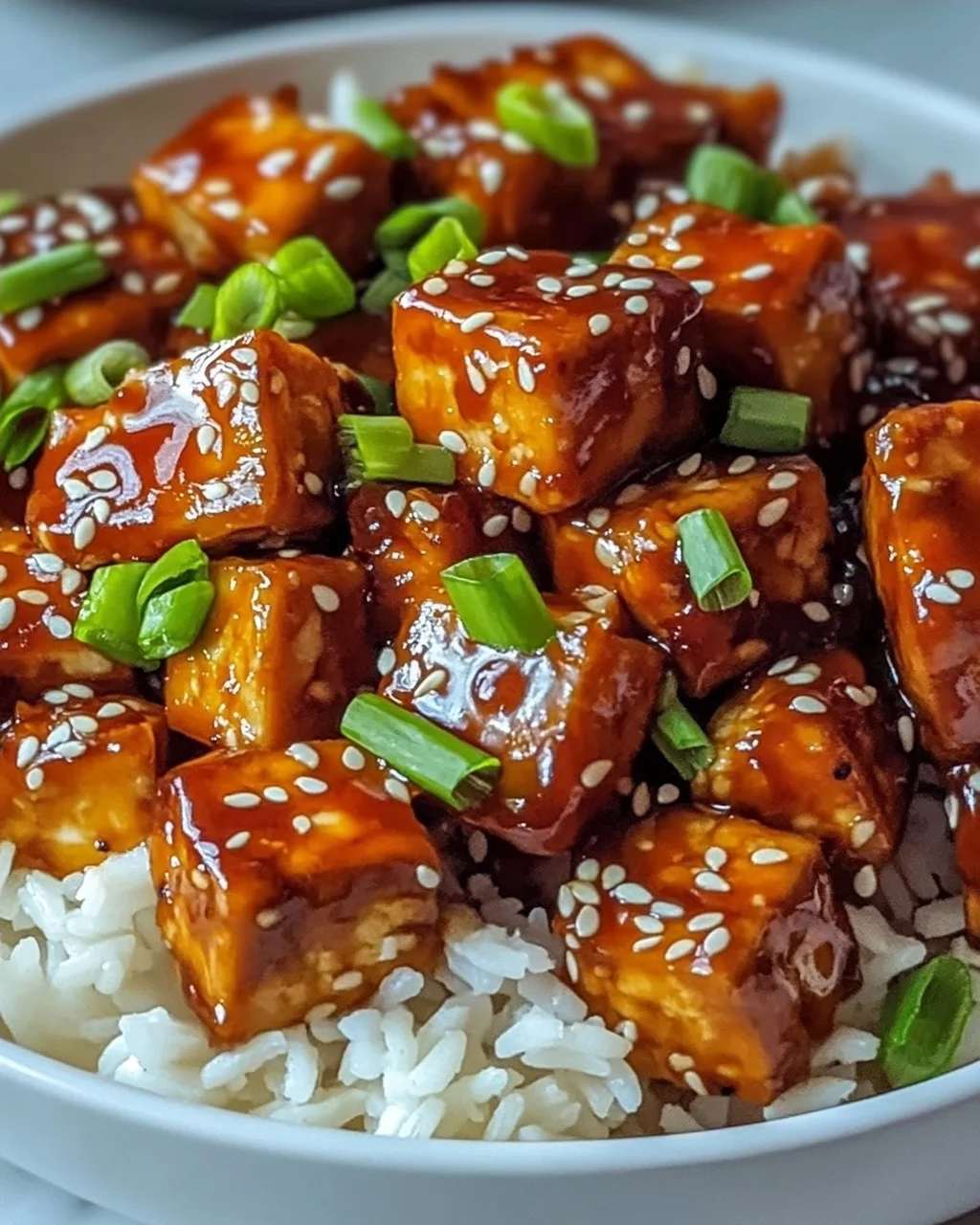 Süßes Chili-Tofu - Kross und voller Geschmack