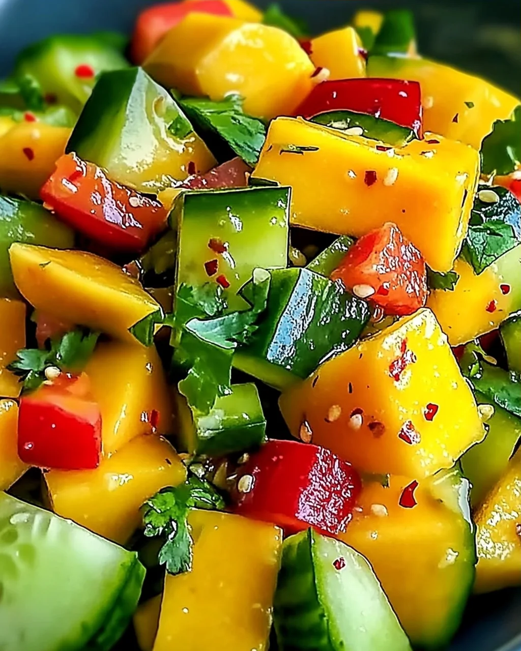 Thailändischer Mango-Gurkensalat – Erfrischend und Einfach