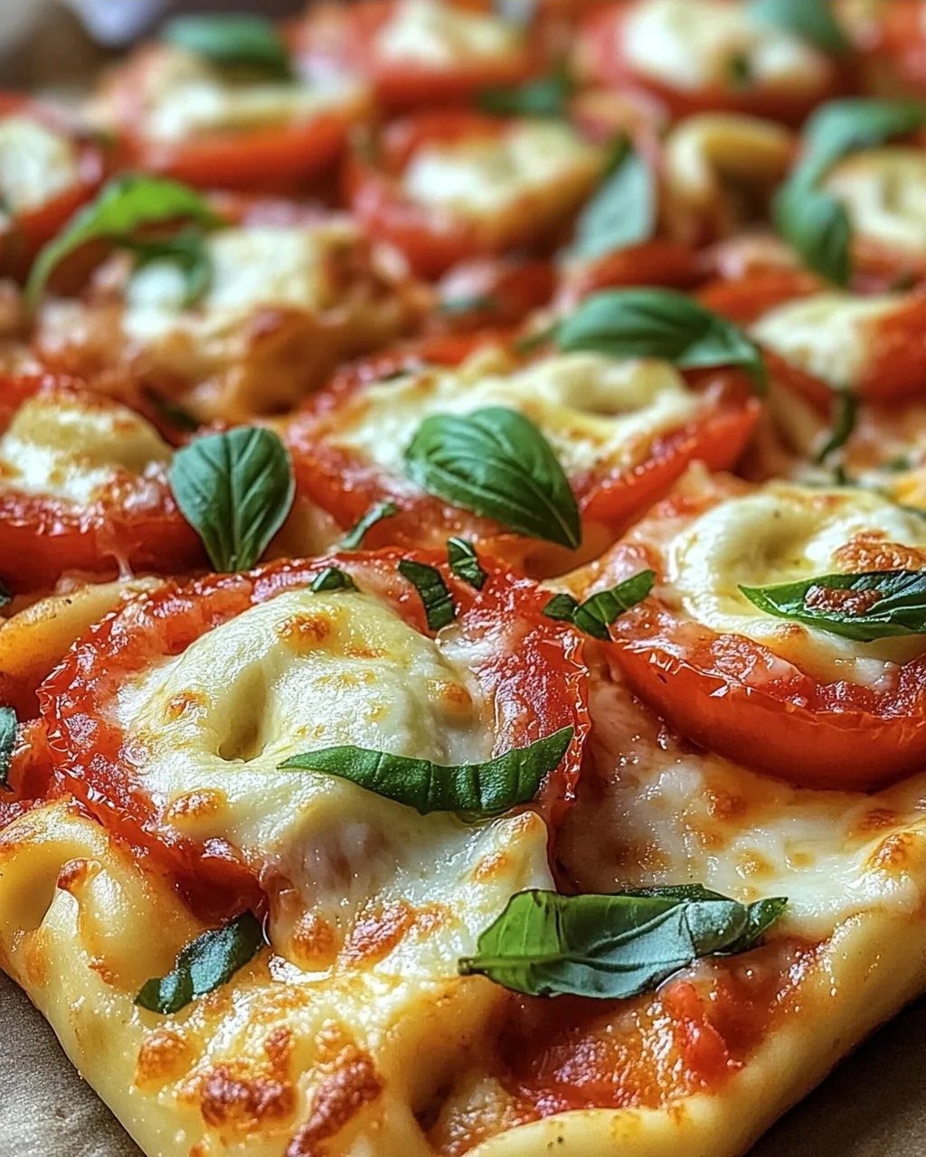 Tortellini-Auflauf mit Tomaten und Mozzarella (vegetarisches Rezept)