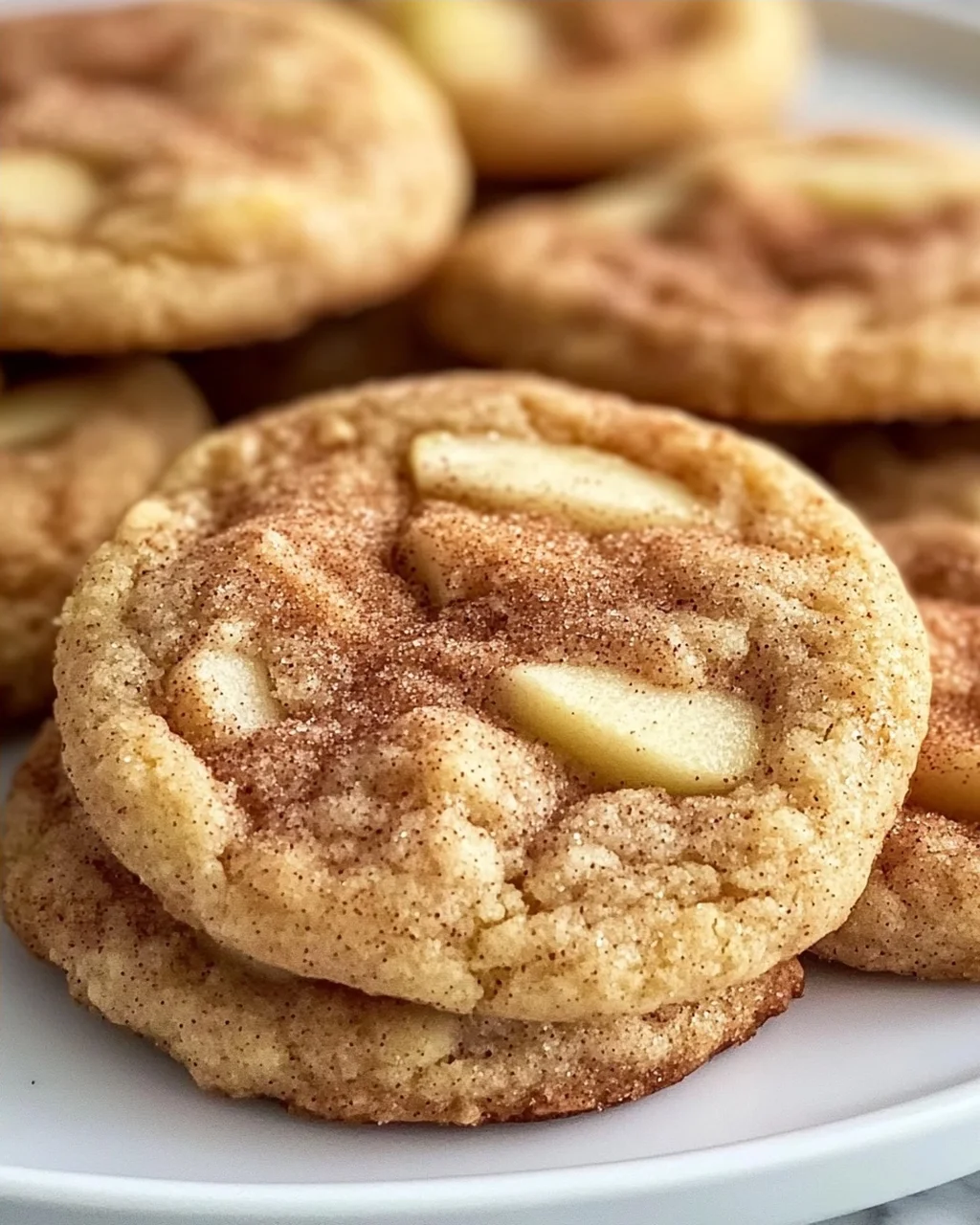 Würzige Apfel-Zimt Snickerdoodle Kekse