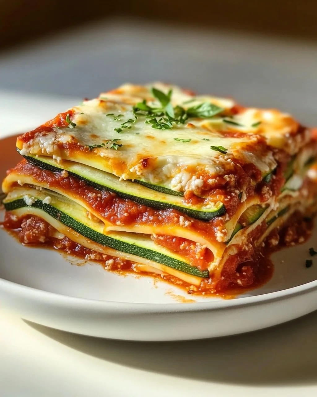 Zucchini Lasagne: Leicht & Lecker mit Tomate & Mozzarella